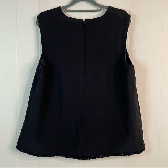 Victoria Beckham for Target Black Fringed Top - Picture 2 of 3